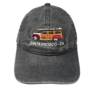 Essencial Caps Baseball Cap Gray One Size San Francisco CA Woodie Surfboard Hat